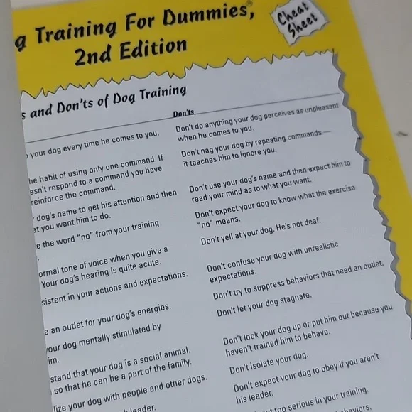 Dog training for dummies, Jack Volhard and Wendy Volhard, 2nd Edition, Preloved - Picture 4 of 4